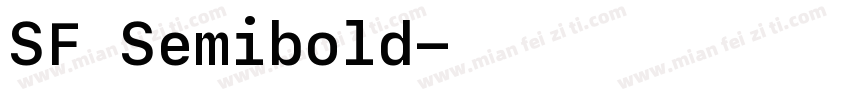 SF Semibold字体转换